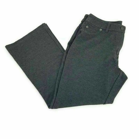 Madison Womens Cropped Jeans Gray Pockets Mid Rise Stretch Dark Wash 6 - Picture 1 of 8